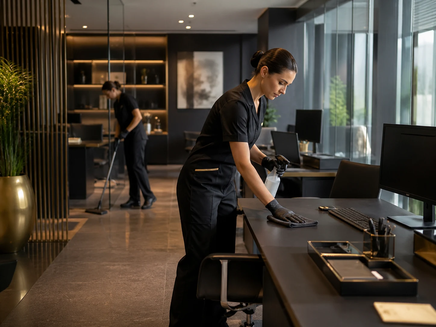 Büroreinigung für gepflegte Arbeitsbereiche